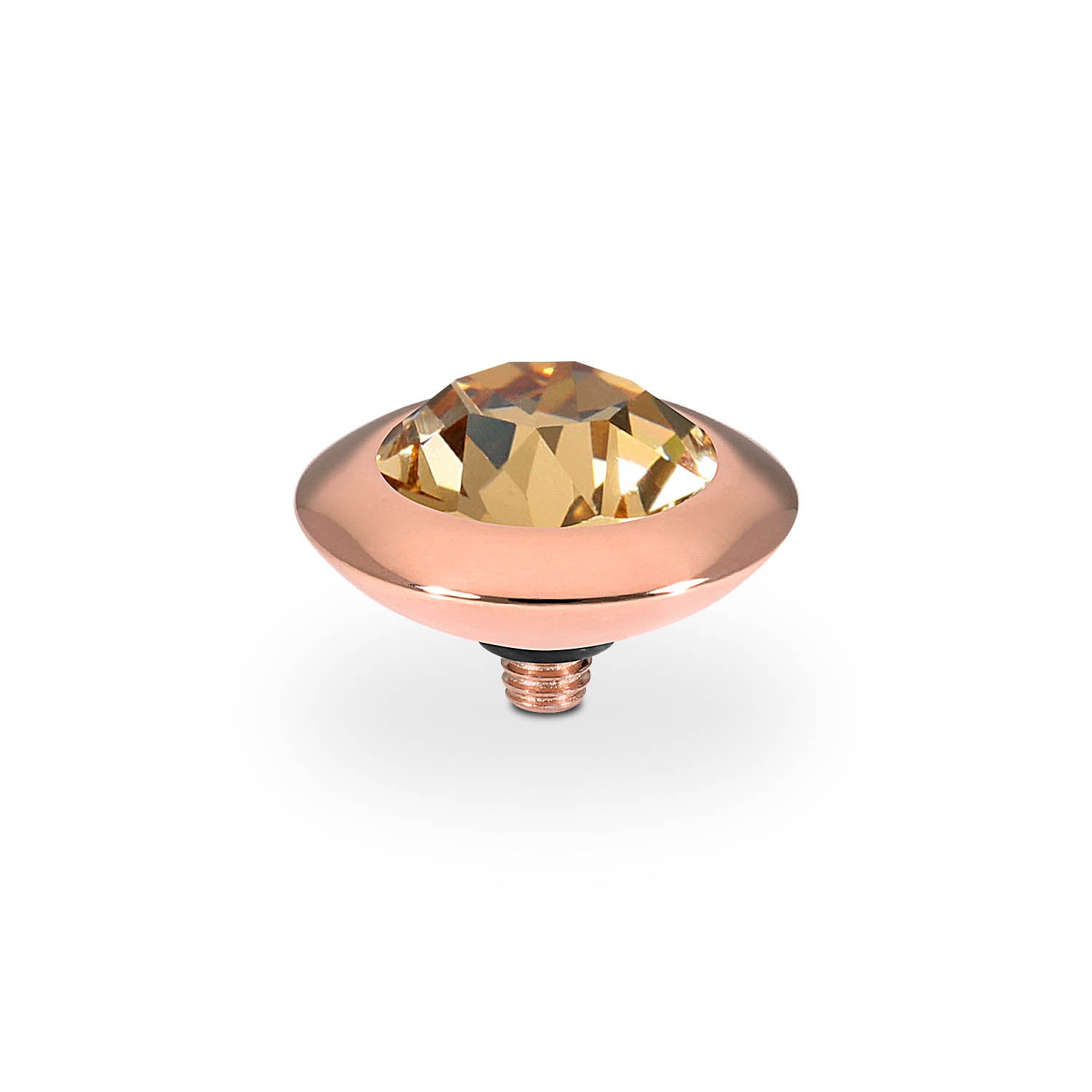 Tondo Top 0.51" - Rose Gold light colorado topaz