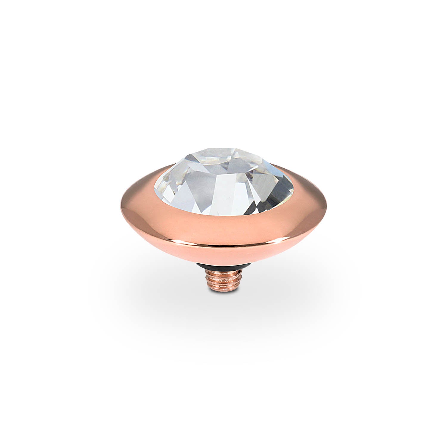 Tondo Top 0.51" - Rose Gold crystal