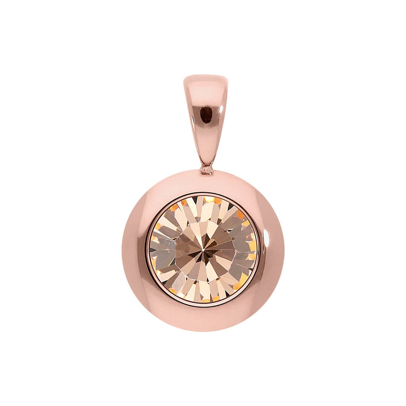 Tondo Pendant 0.51" - Rose Gold