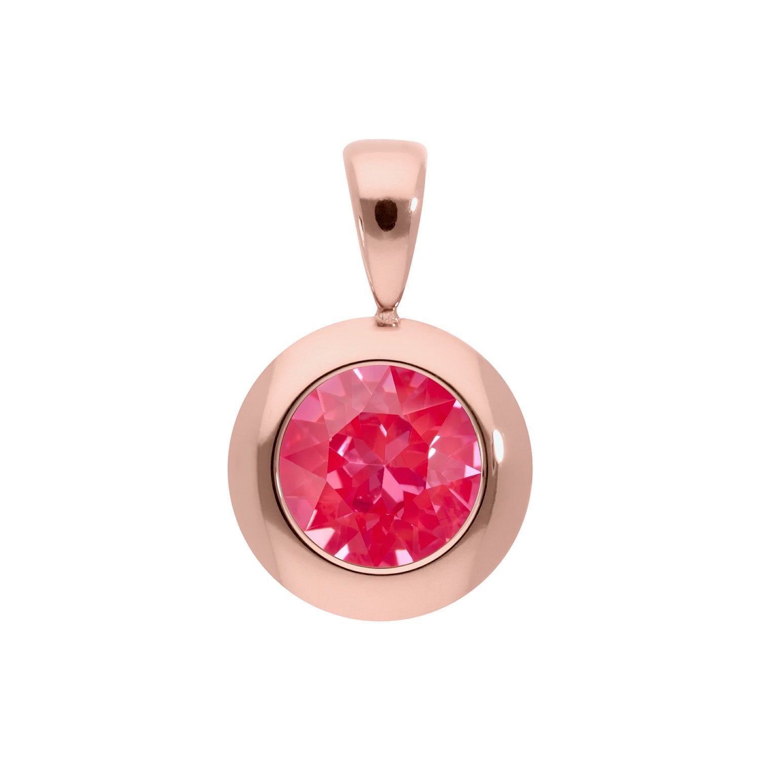 Tondo Pendant 0.51" - Rose Gold