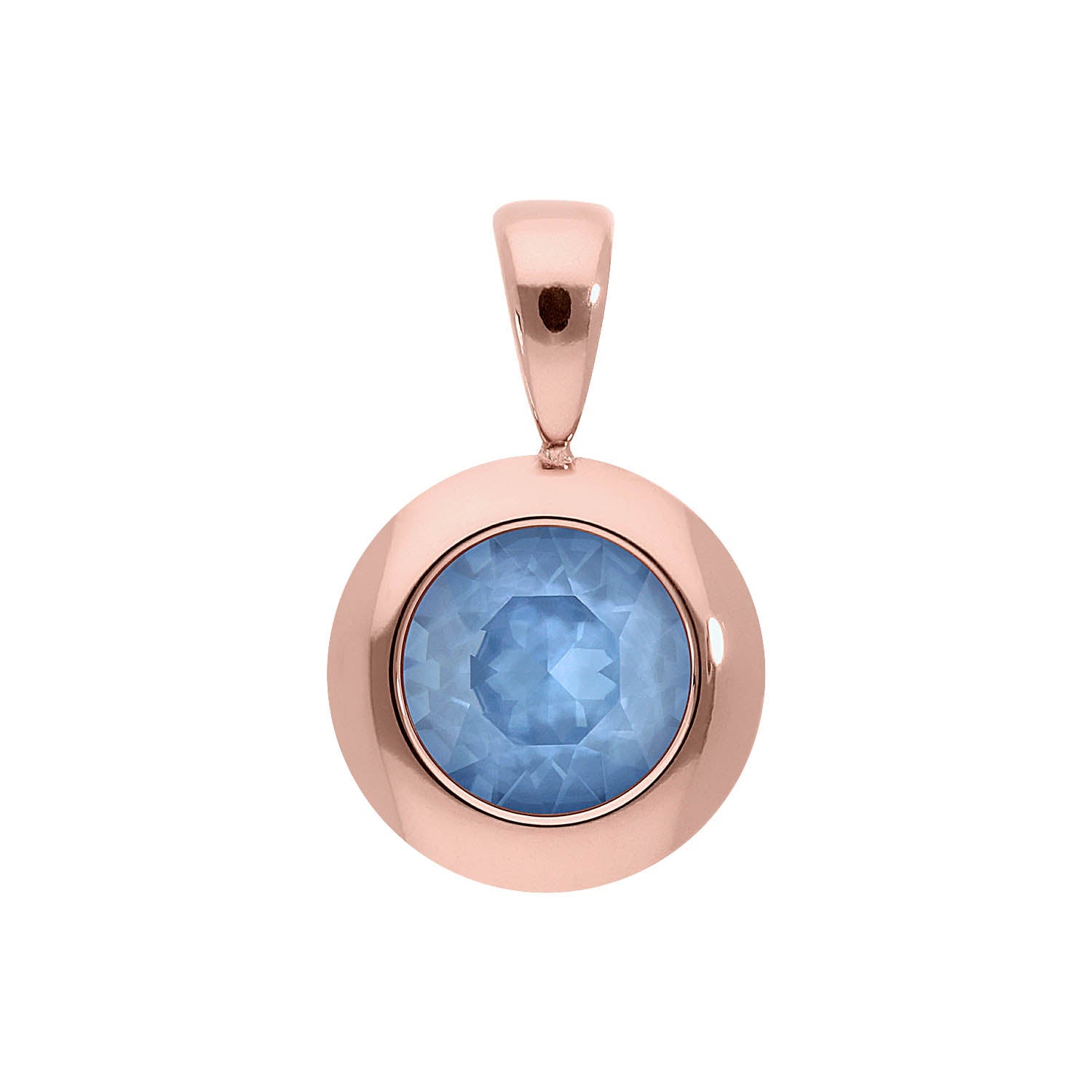Tondo Pendant 0.51" - Rose Gold