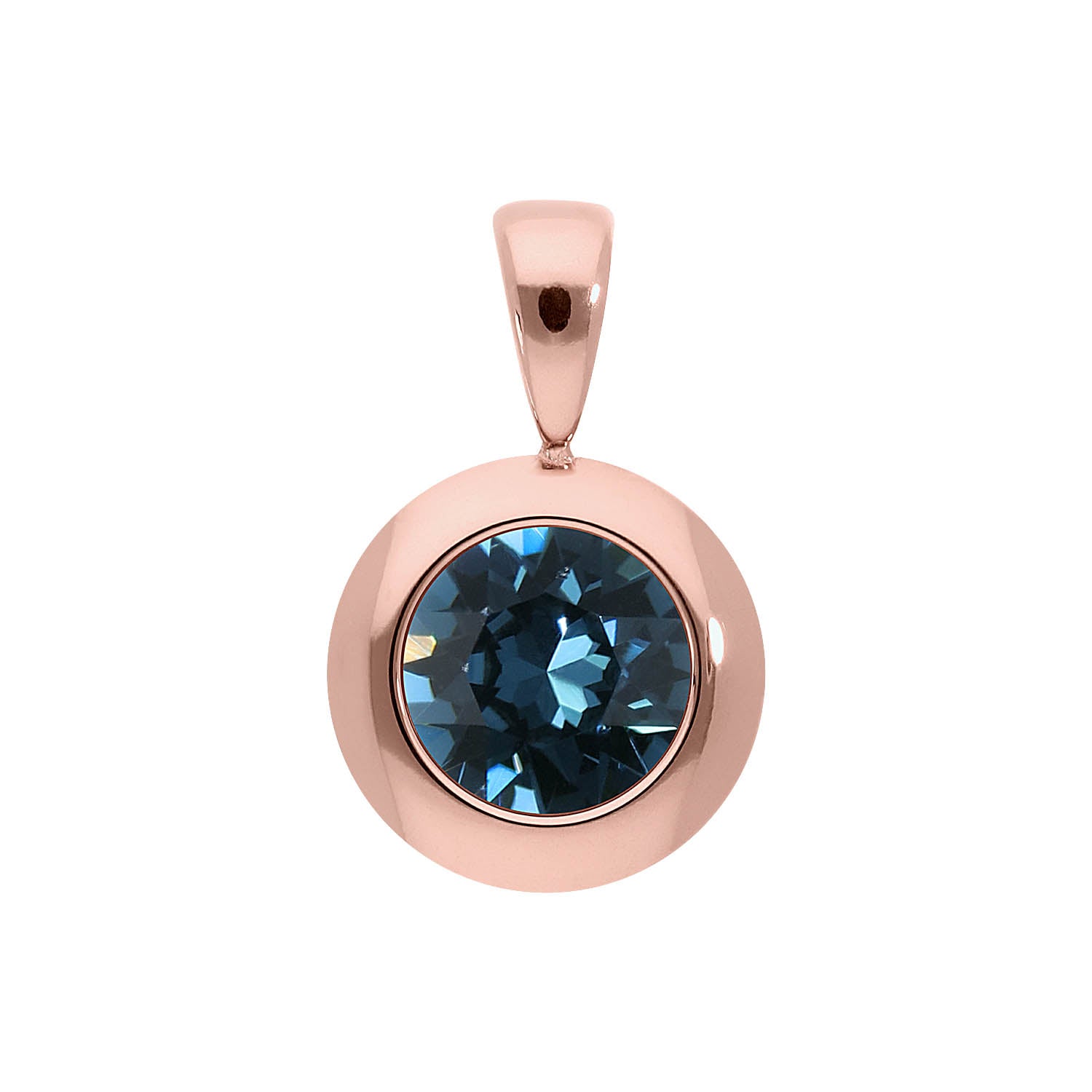 Tondo Pendant 0.51" - Rose Gold montana