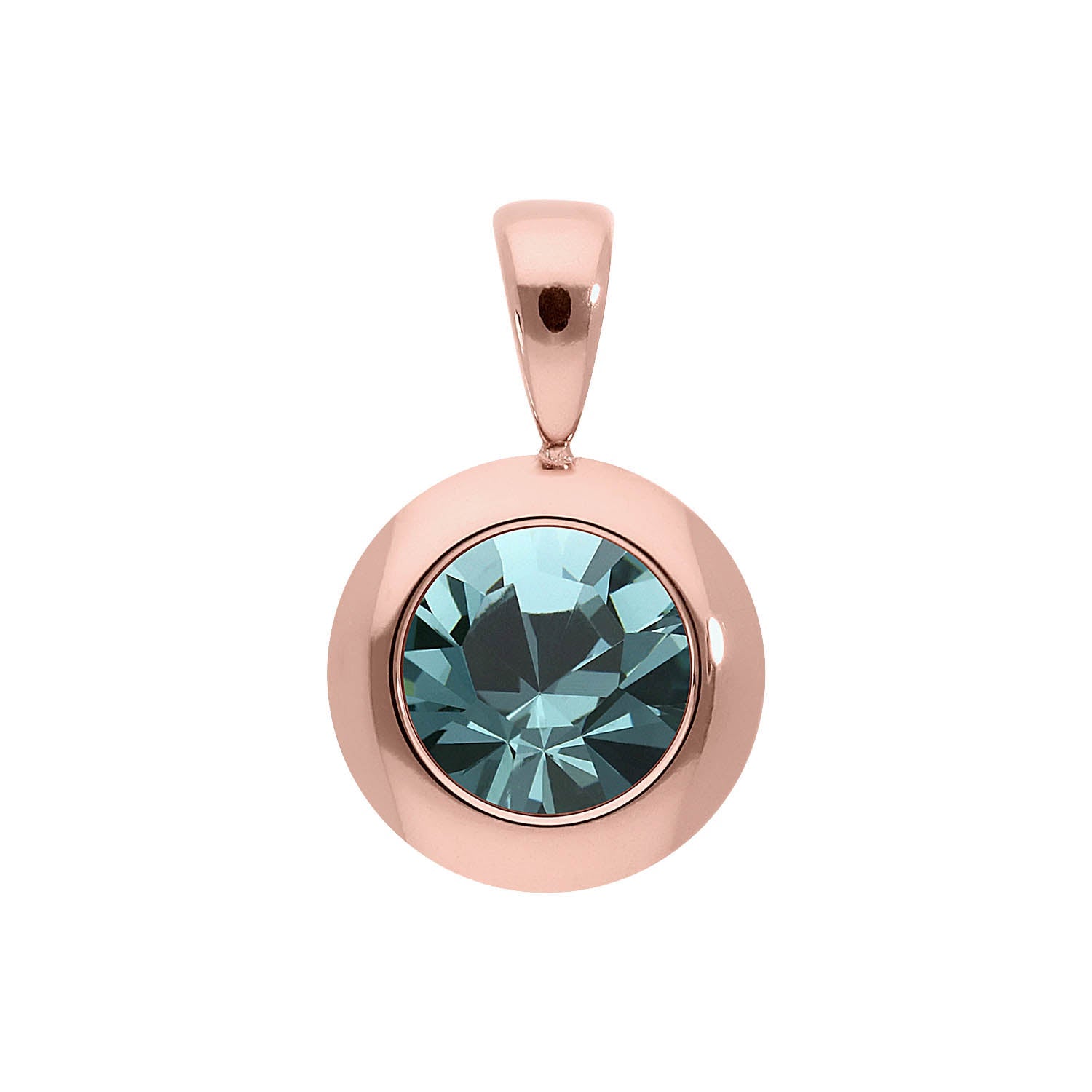 Tondo Pendant 0.51" - Rose Gold