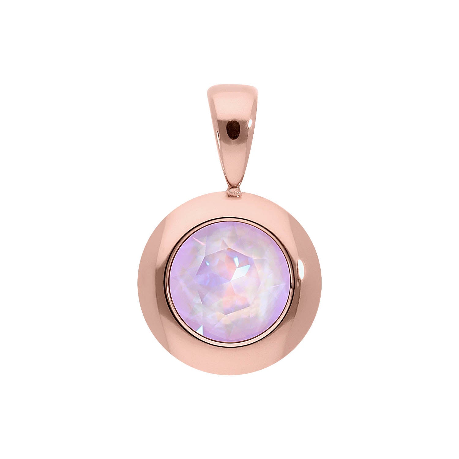 Tondo Pendant 0.51" - Rose Gold