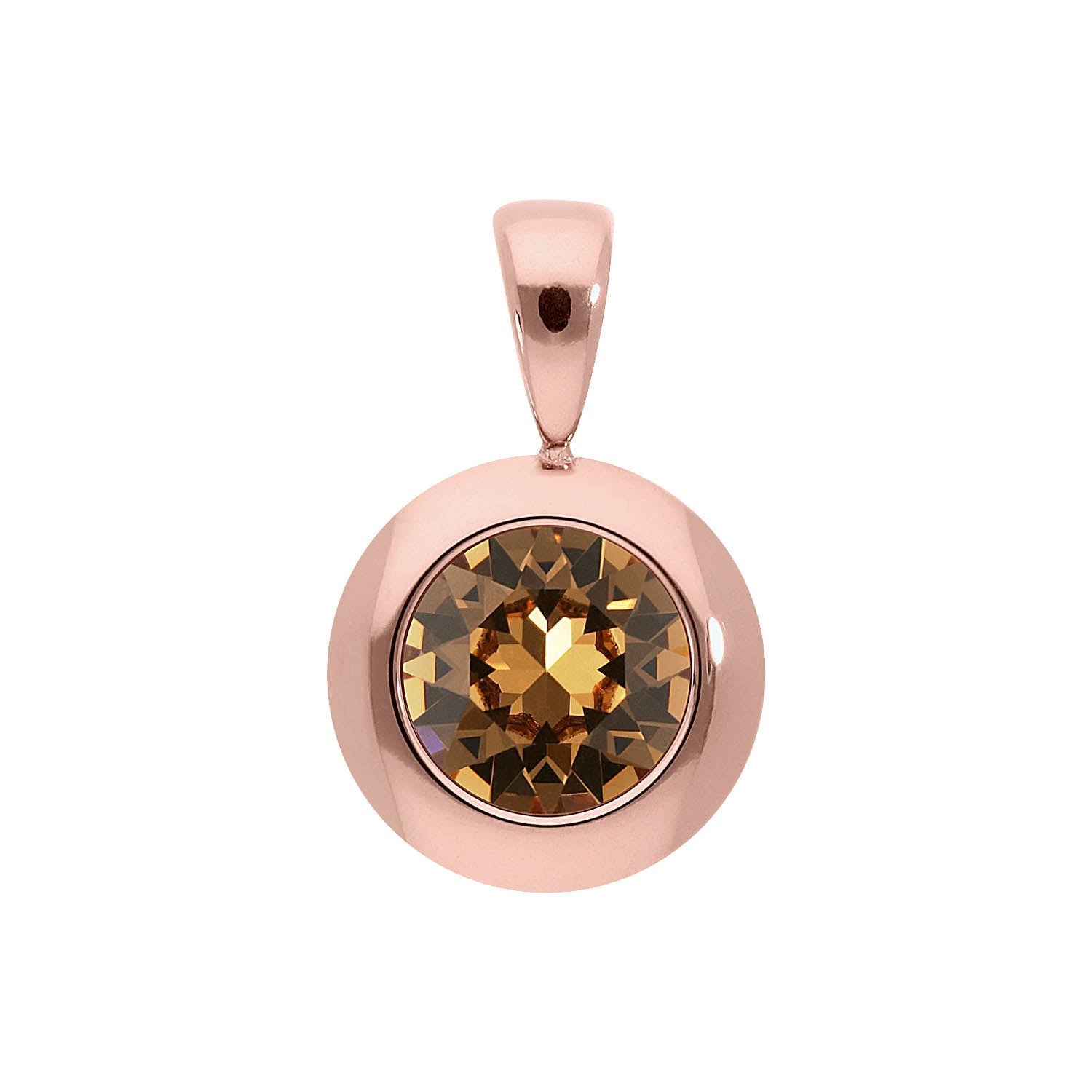 Tondo Pendant 0.51" - Rose Gold