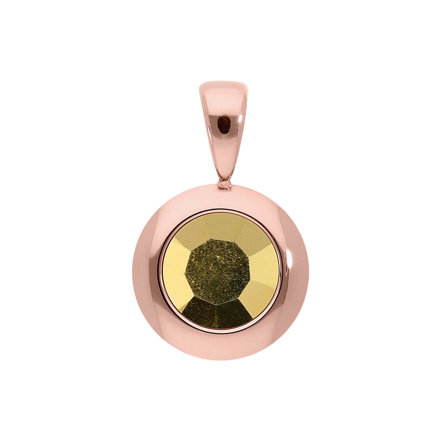 Tondo Pendant 0.51" - Rose Gold