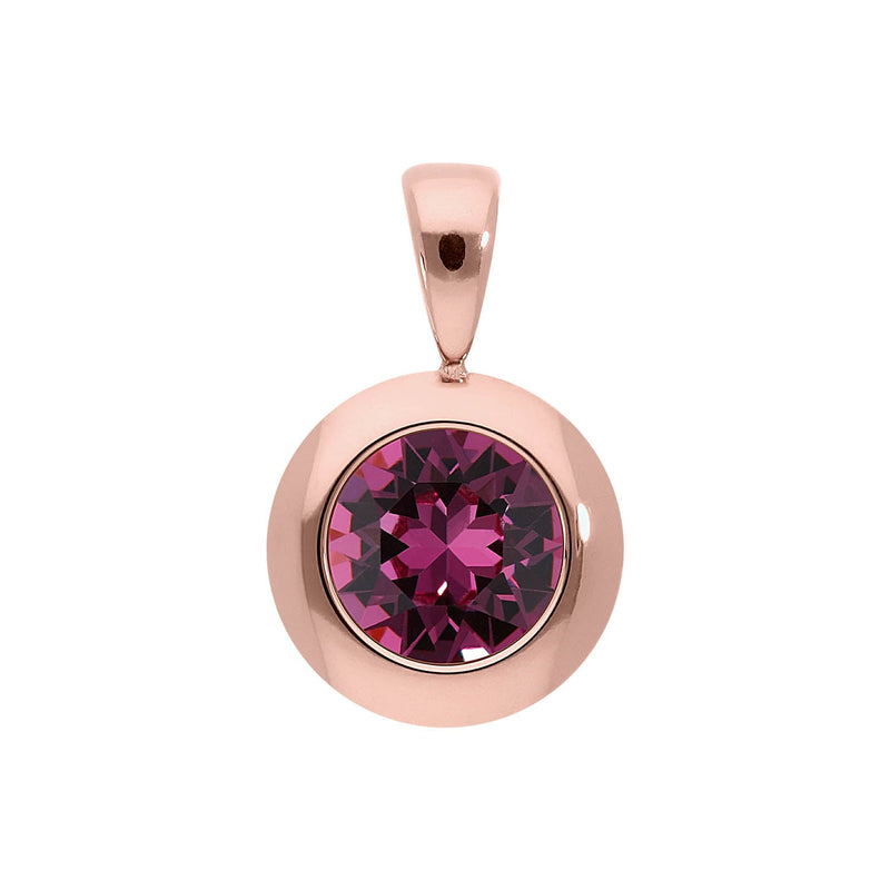 Tondo Pendant 0.51" - Rose Gold
