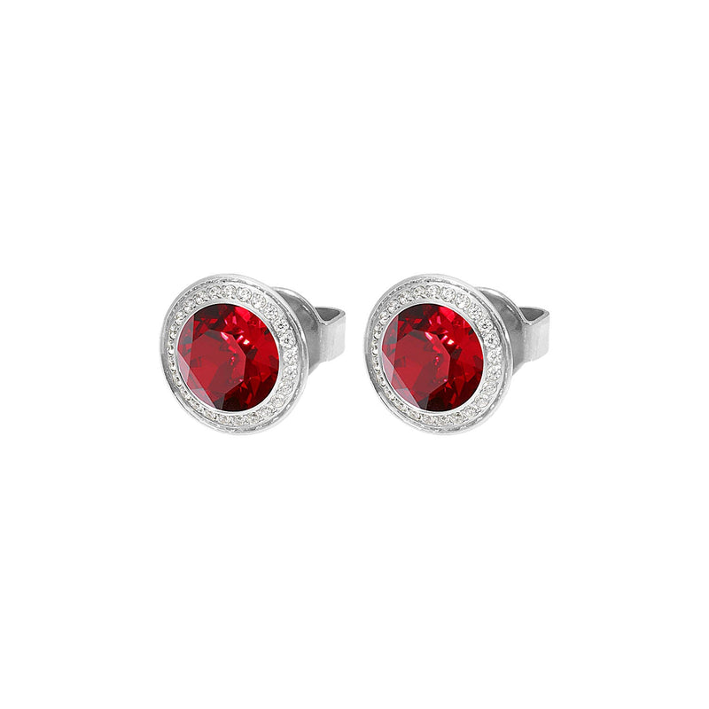 Tondo Deluxe Stud Earring 0.35" - Silver