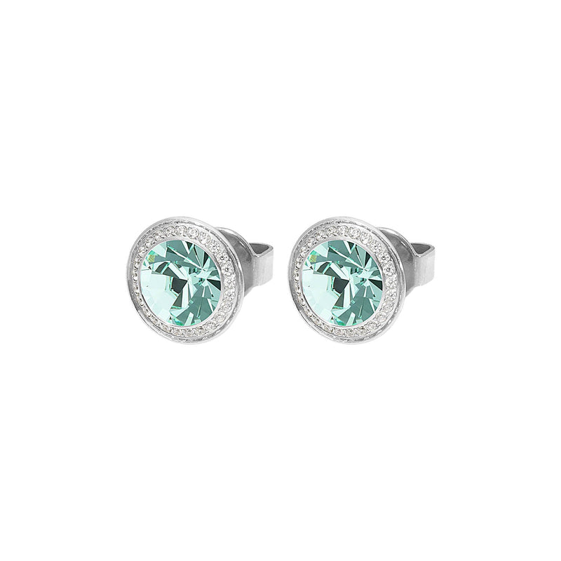Tondo Deluxe Stud Earring 9mm - Silver