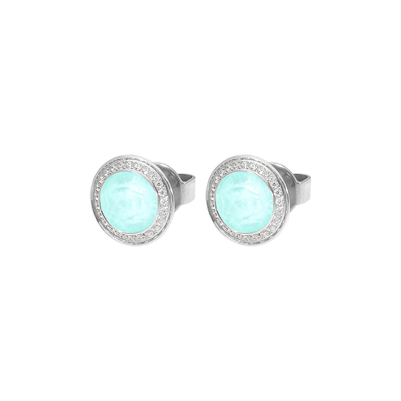 Tondo Deluxe Stud Earring 9mm - Silver