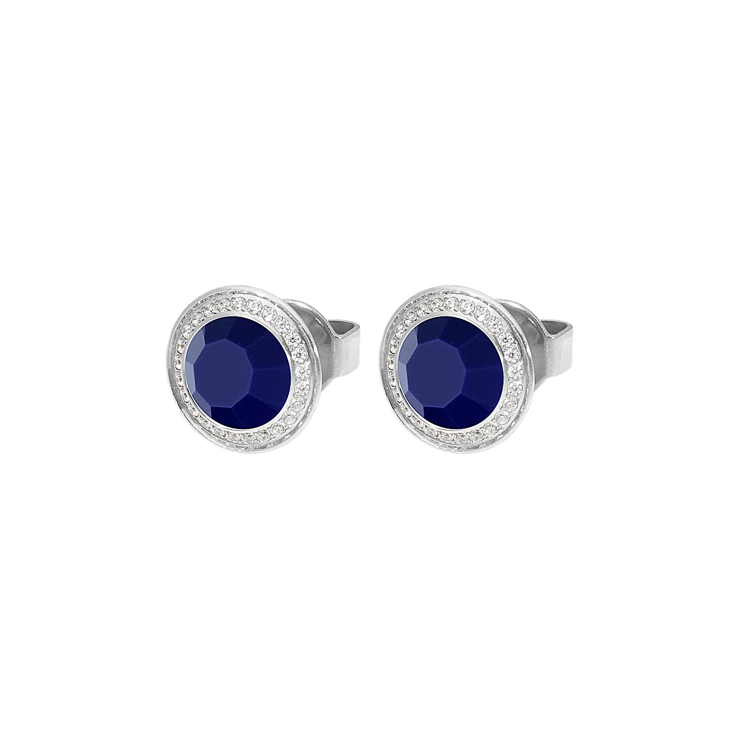 Tondo Deluxe Stud Earring 0.35" - Silver