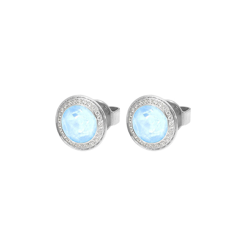 Tondo Deluxe Stud Earring 9mm - Silver