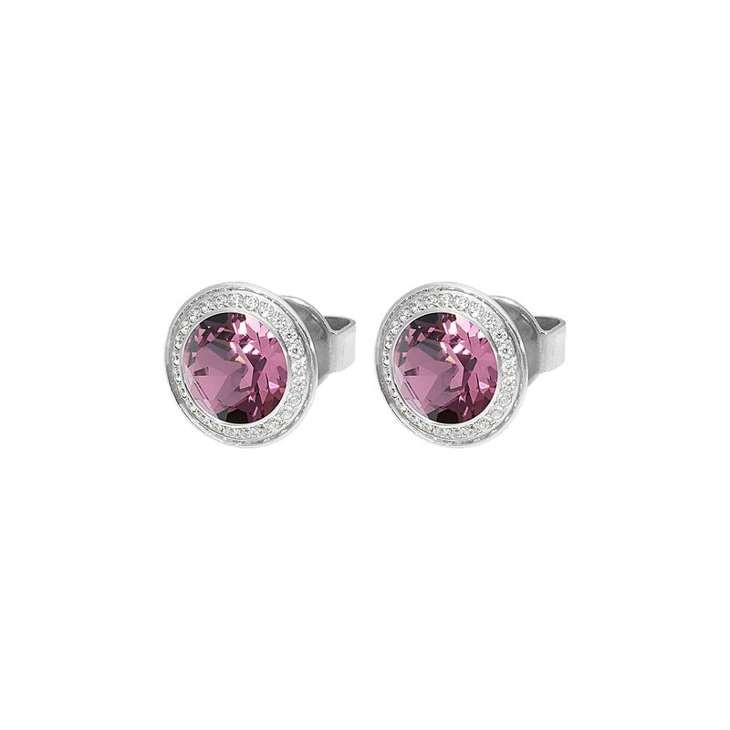 Tondo Deluxe Stud Earring 0.35" - Silver