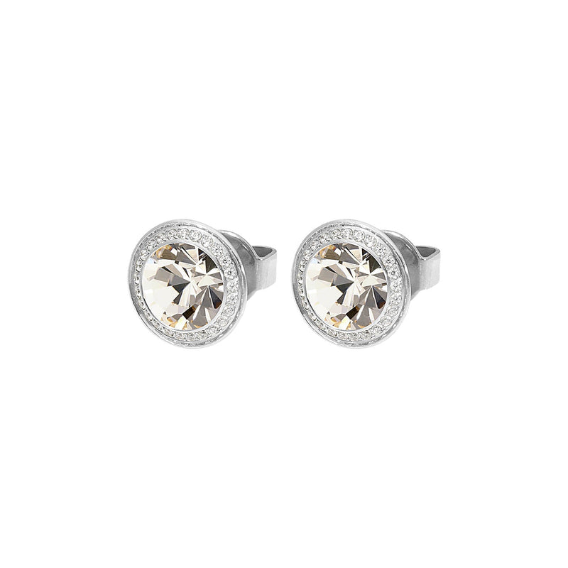 Tondo Deluxe Stud Earring 9mm - Silver