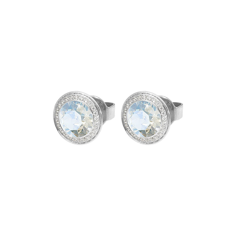 Tondo Deluxe Stud Earring 9mm - Silver