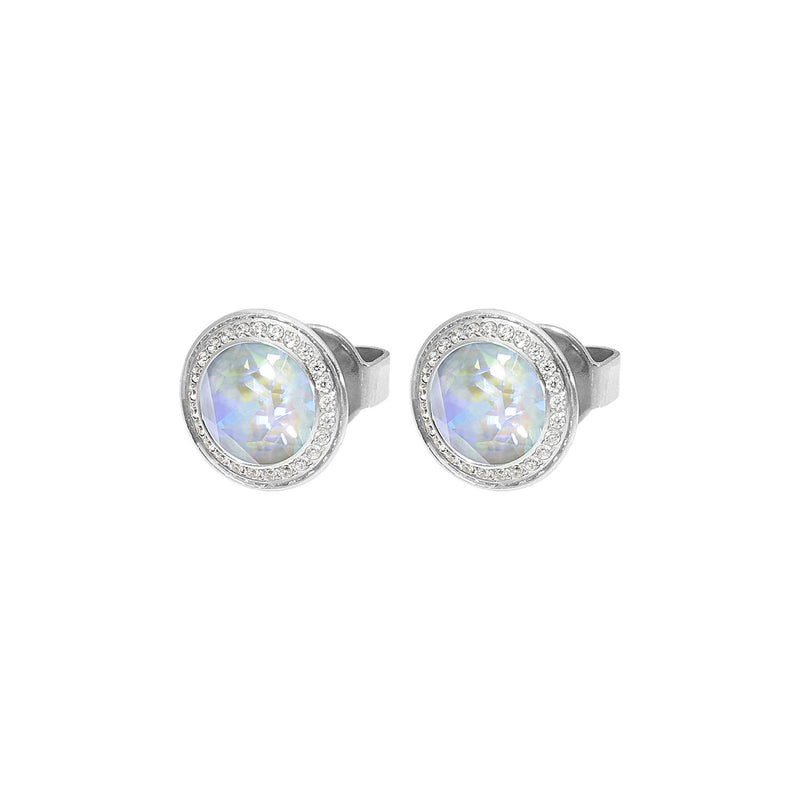 Tondo Deluxe Stud Earring 0.35" - Silver