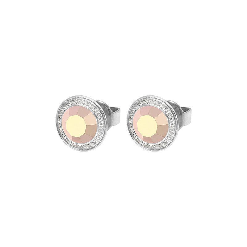 Tondo Deluxe Stud Earring 0.35" - Silver