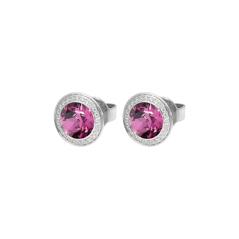 Tondo Deluxe Stud Earring 9mm - Silver