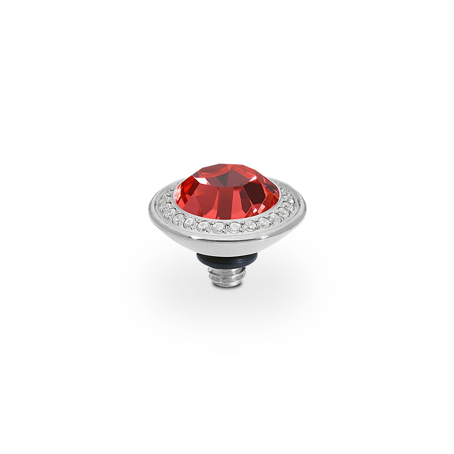 Tondo Deluxe Top 0.35" - Silver padparadscha