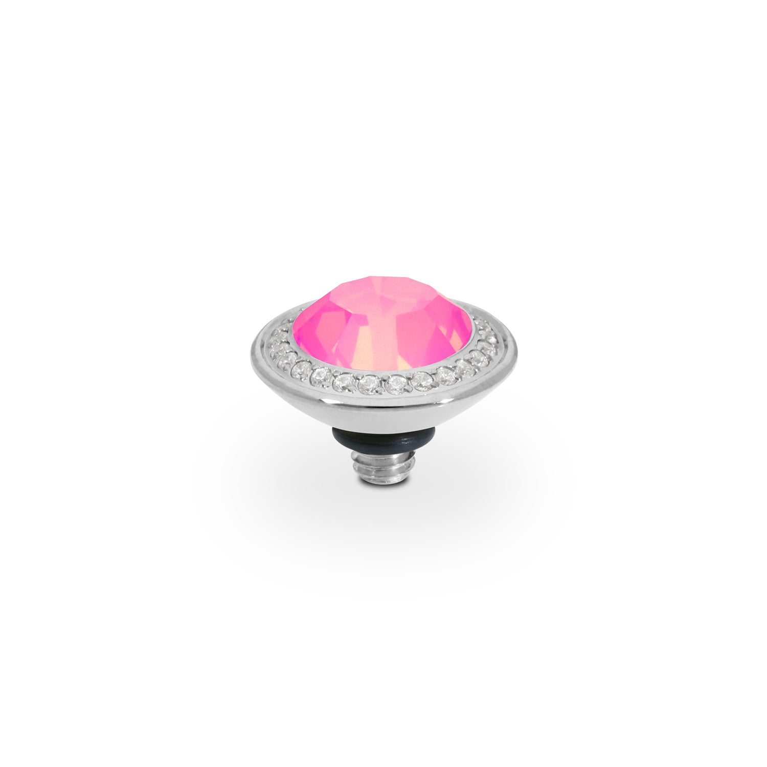 Tondo Deluxe Top 0.35" - Silver Crystal Dahlia Ignite