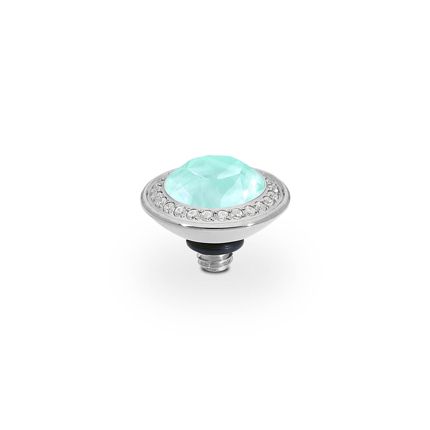 Tondo Deluxe Top 0.35" - Silver crystal soft mint ignite