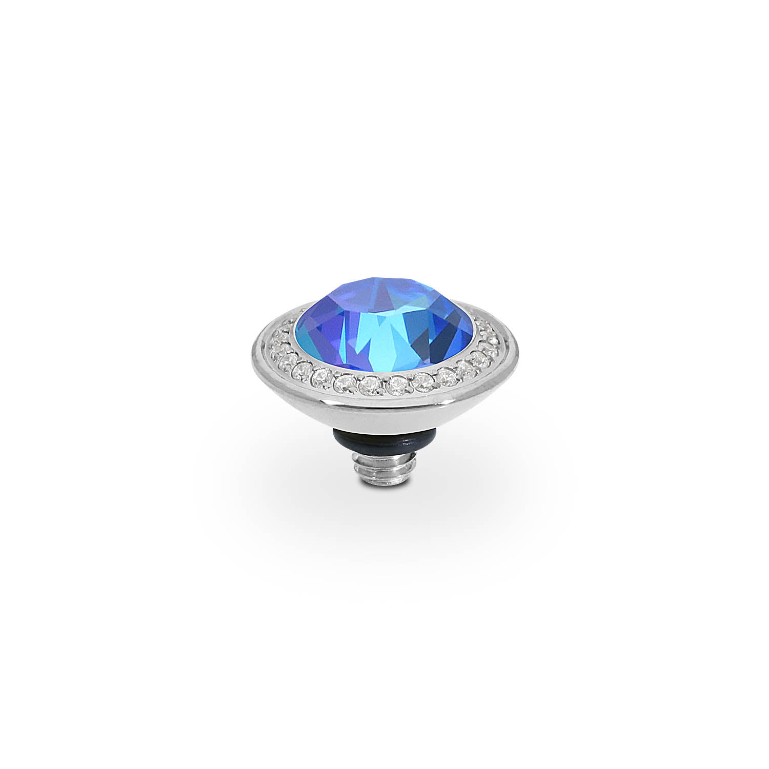 Tondo Deluxe Top 0.35" - Silver royal blue delite