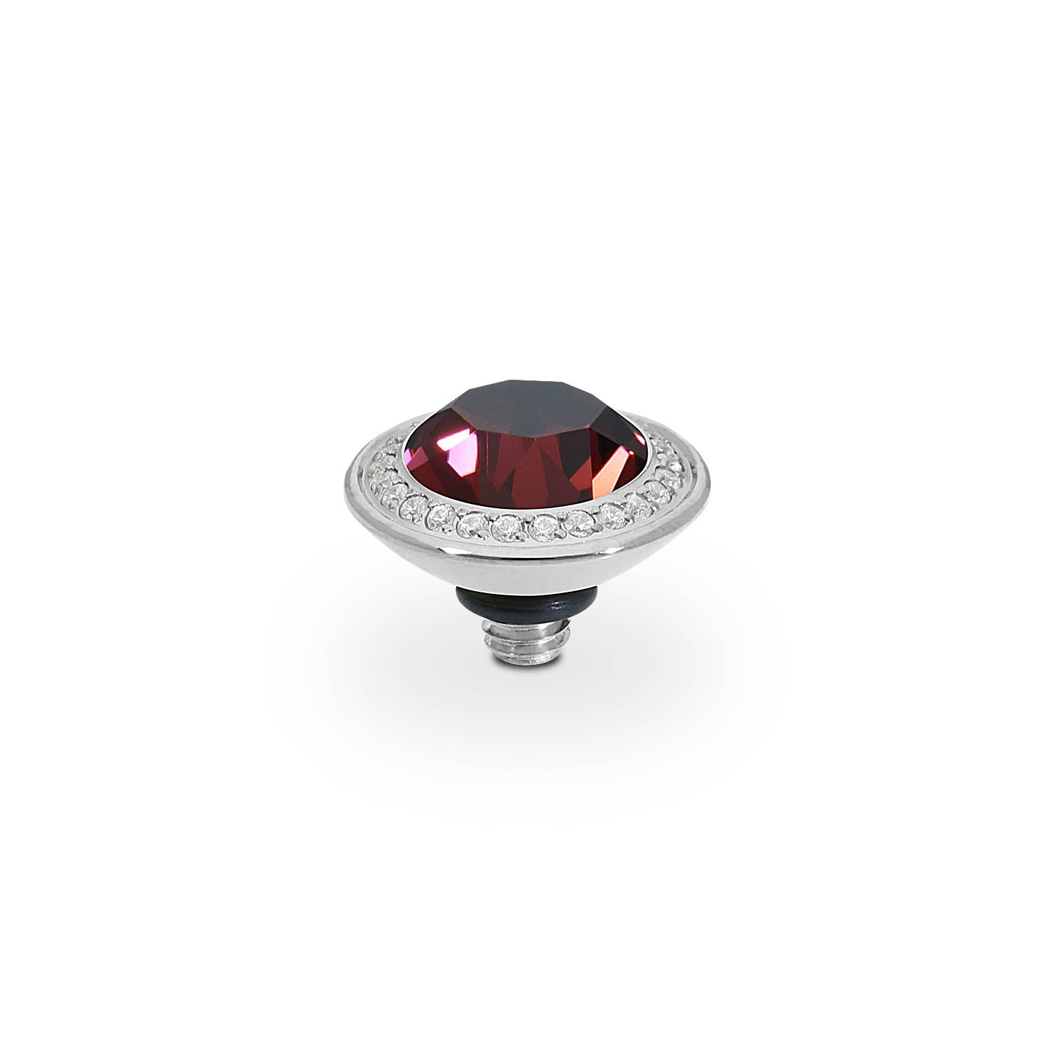 Tondo Deluxe Top 0.35" - Silver Burgundy