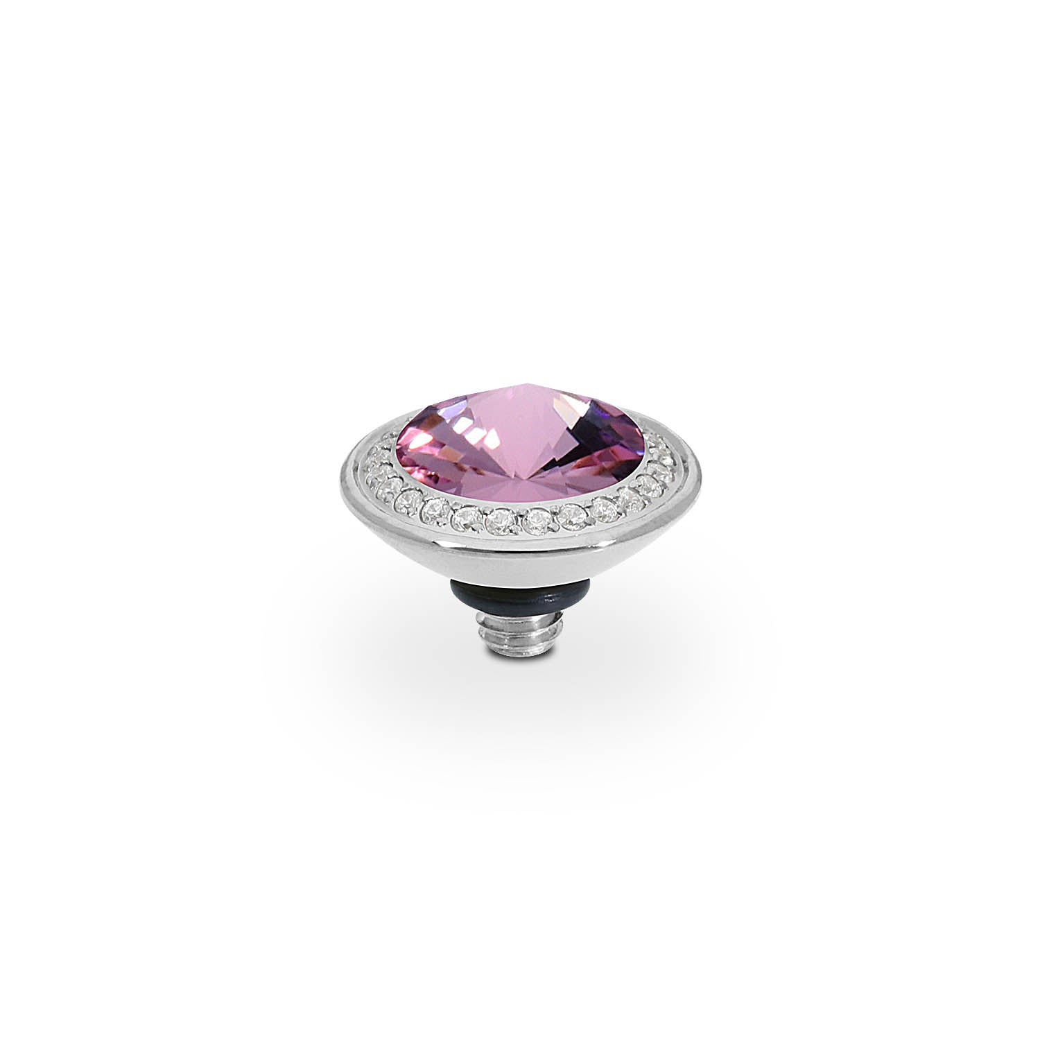 Tondo Deluxe Top 0.35" - Silver light amethyst