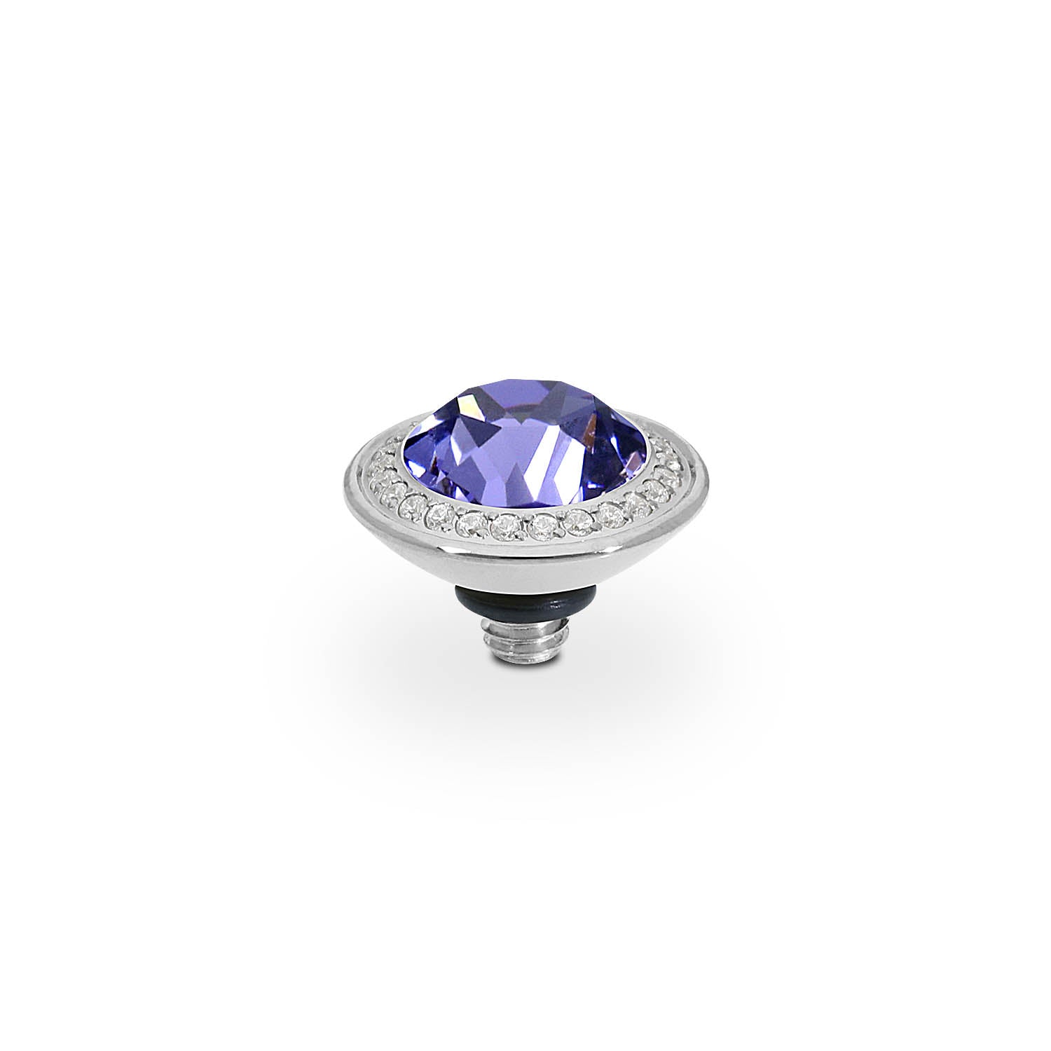 Tondo Deluxe Top 0.35" - Silver tanzanite