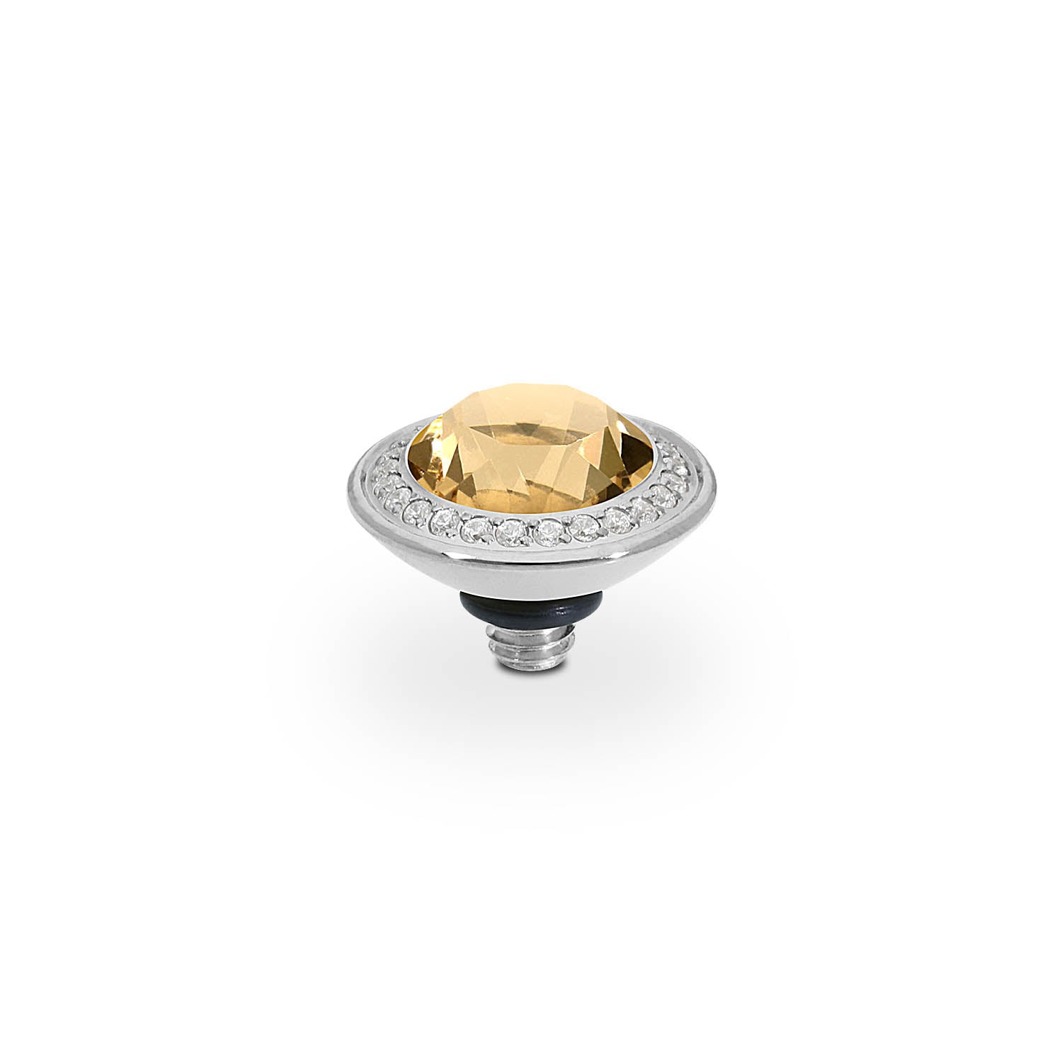Tondo Deluxe Top 0.35" - Silver light colorado topaz ignite