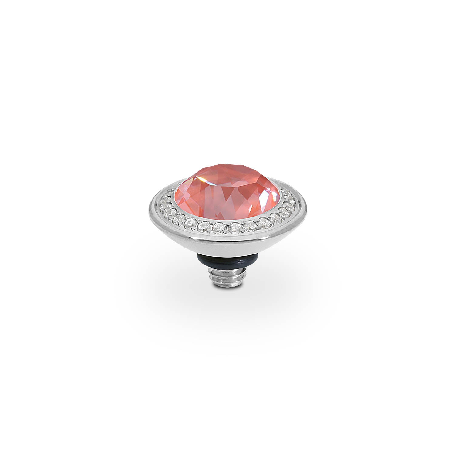 Tondo Deluxe Top 0.35" - Silver crystal maroon ignite