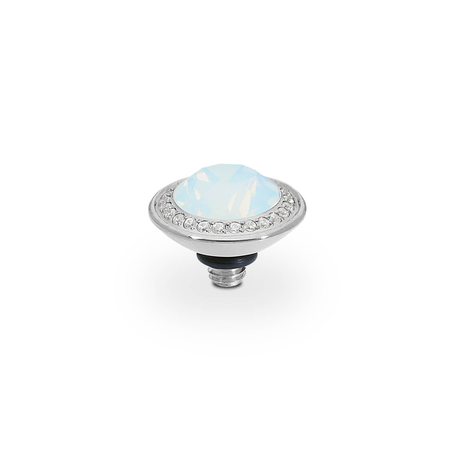 Tondo Deluxe Top 0.35" - Silver white opal