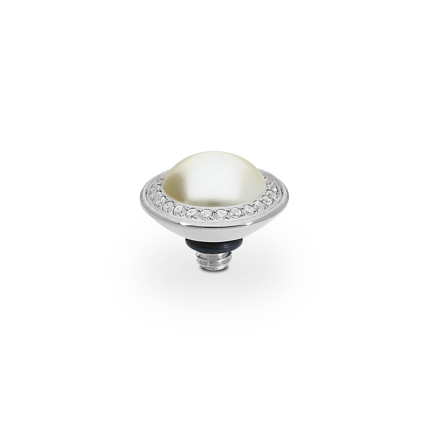Tondo Deluxe Top 0.35" - Silver cream pearl
