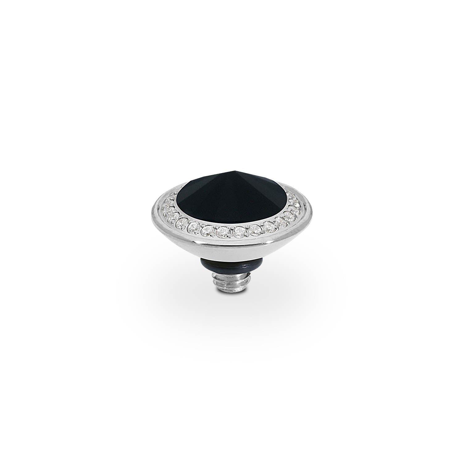 Tondo Deluxe Top 0.35" - Silver jet hematite