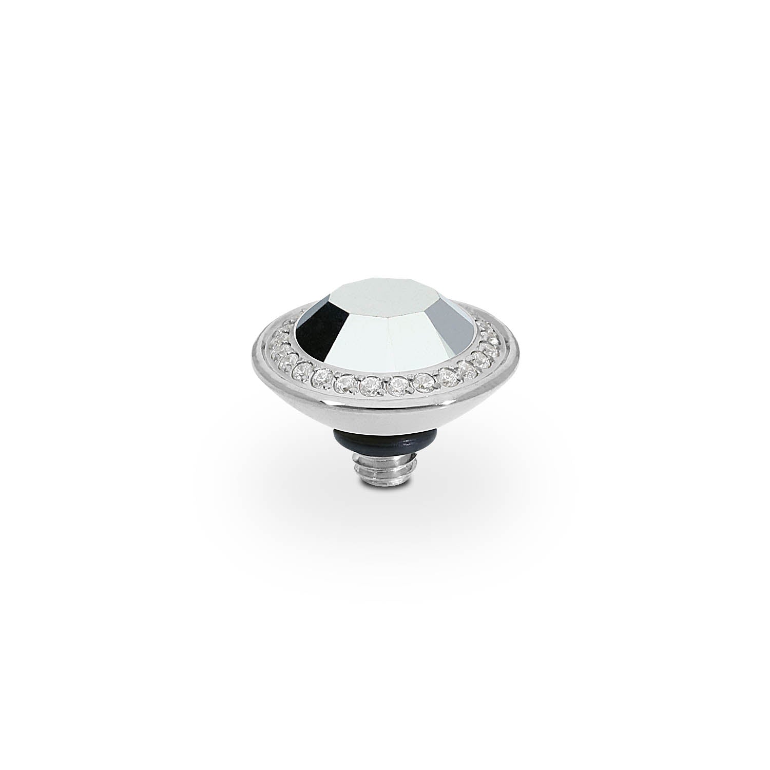Tondo Deluxe Top 0.35" - Silver crystal labrador