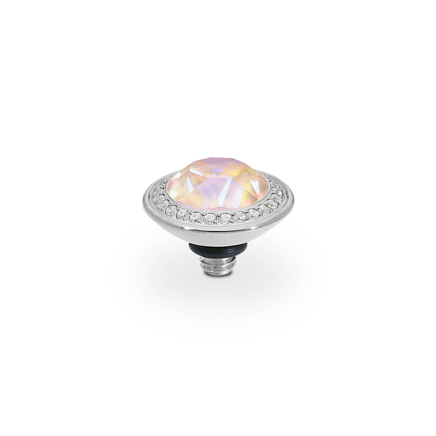 Tondo Deluxe Top 0.35" - Silver dusty pink delite