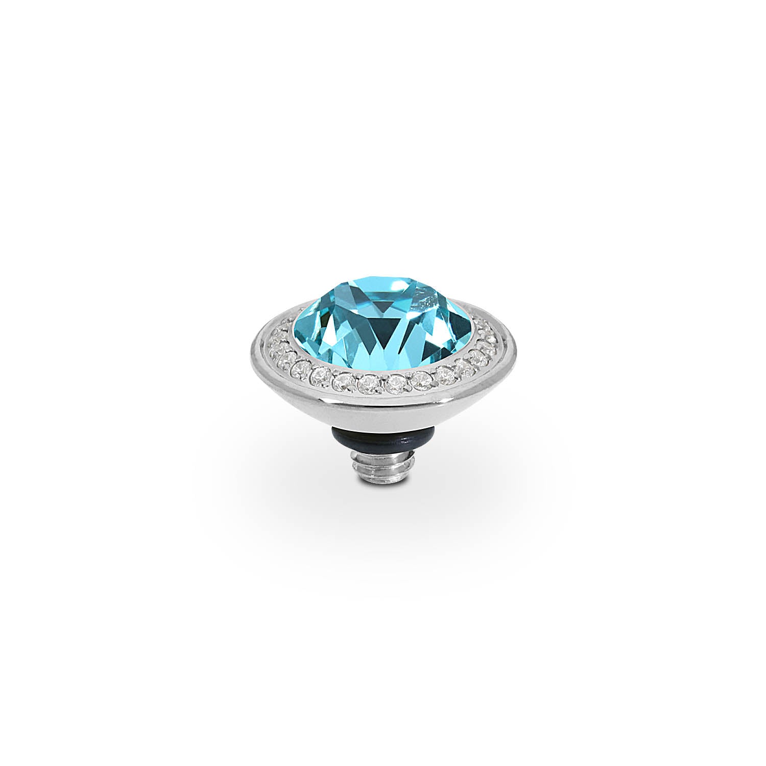 Tondo Deluxe Top 0.35" - Silver Light Turquoise