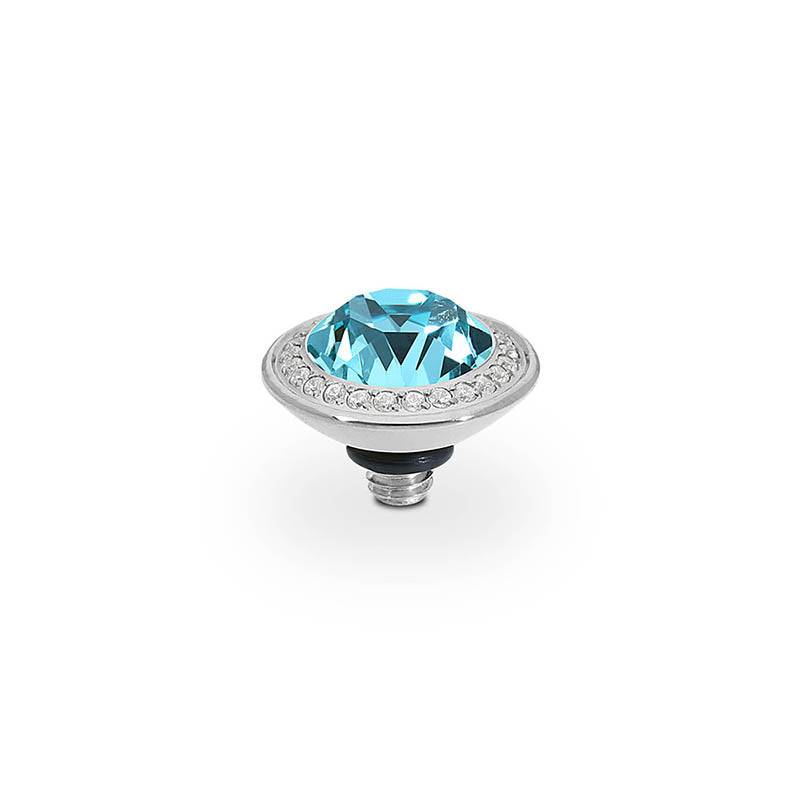Tondo Deluxe Top 0.35" - Silver Light Turquoise