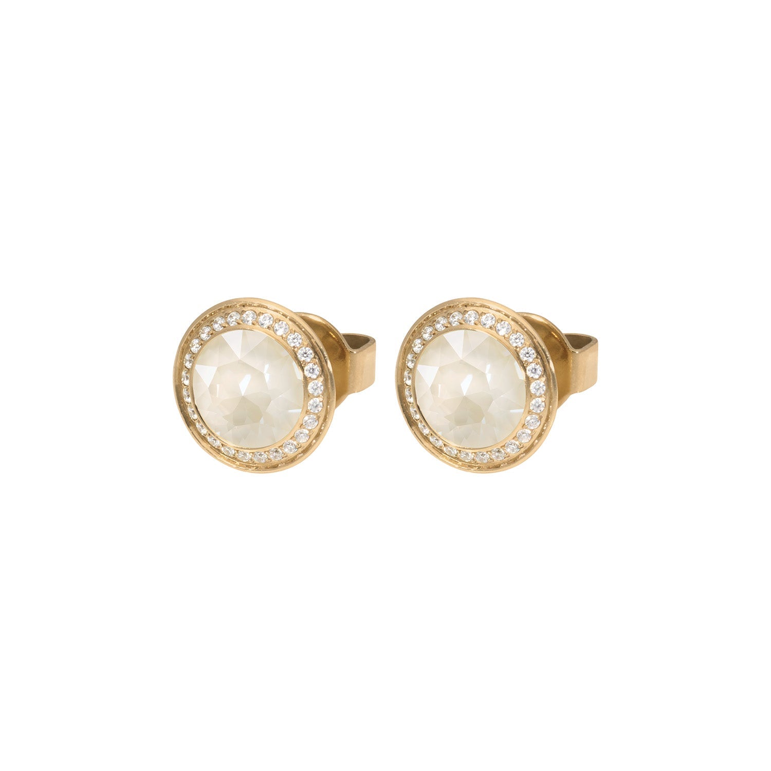 Tondo Deluxe Stud Earring 0.35" - Gold