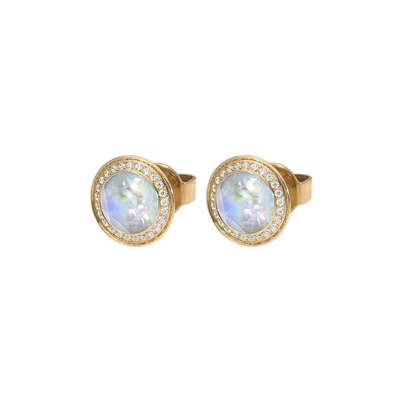 Tondo Deluxe Stud Earring 0.35" - Gold