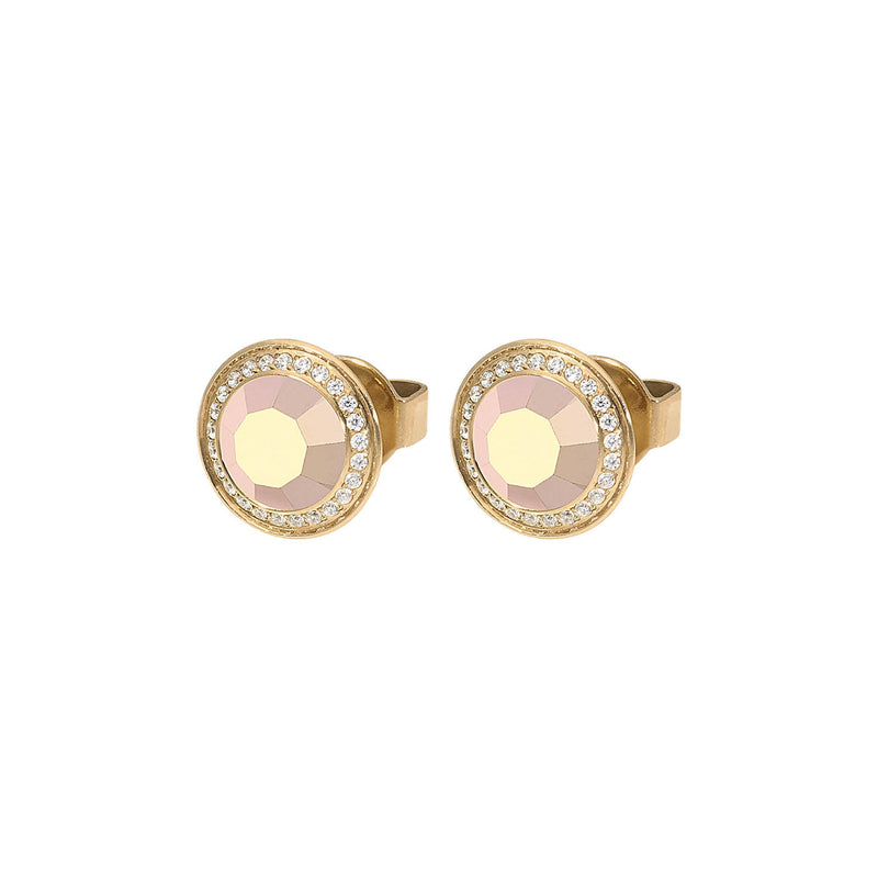 Tondo Deluxe Stud Earring 0.35" - Gold