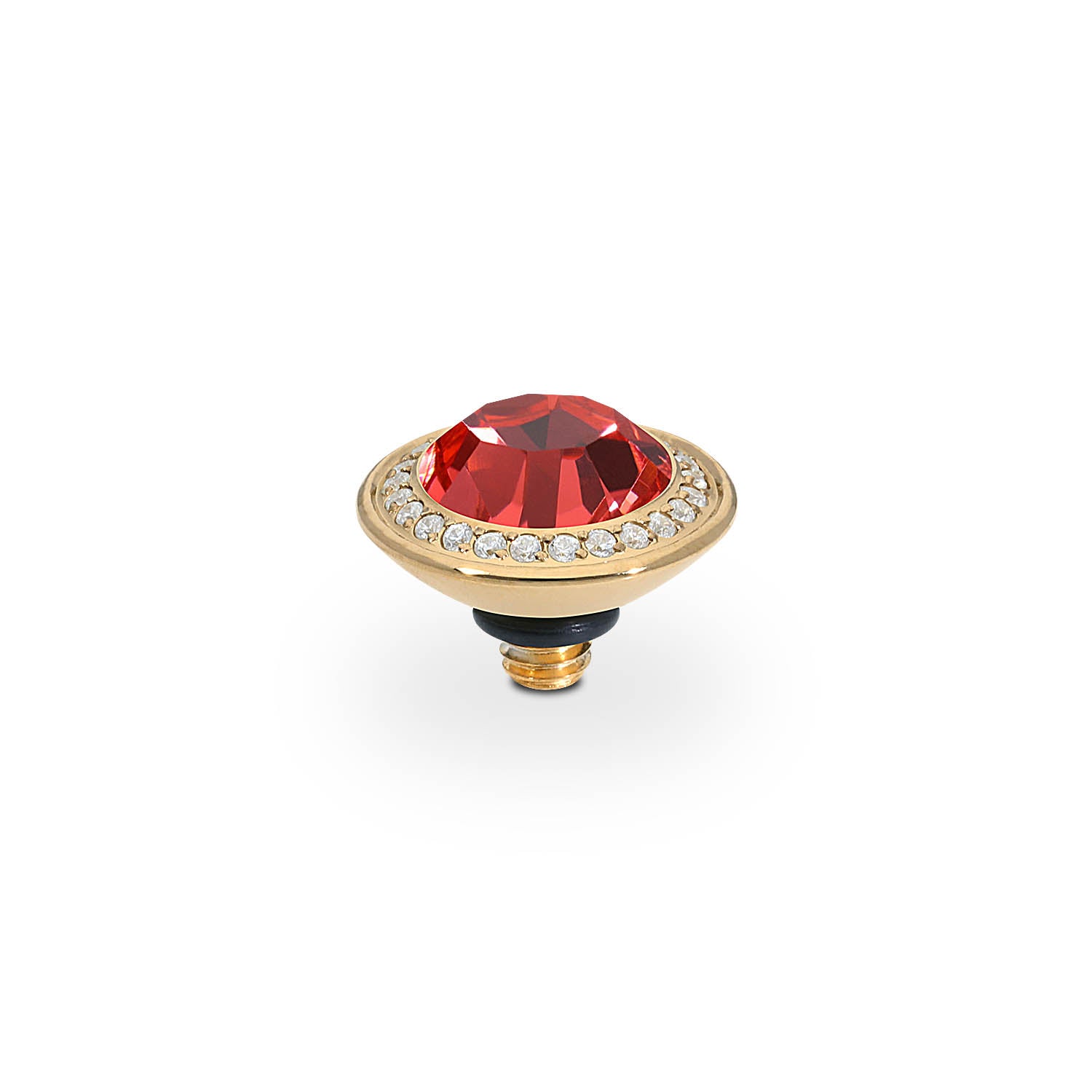 Tondo Deluxe Top 0.35" - Gold padparadscha