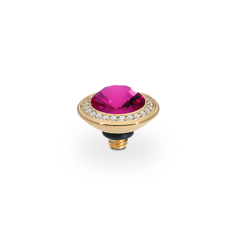 Tondo Deluxe Top 0.35" - Gold fuchsia