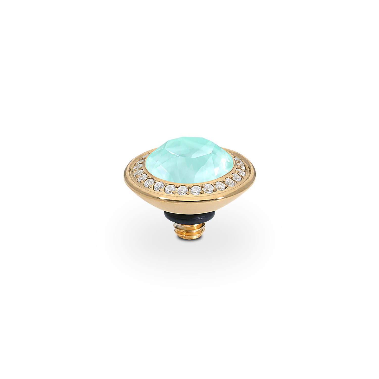 Tondo Deluxe Top 0.35" - Gold crystal soft mint ignite