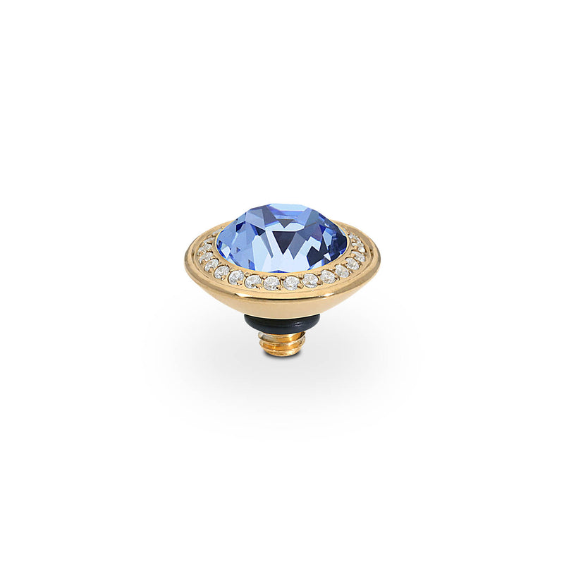 Tondo Deluxe Top 0.35" - Gold light sapphire