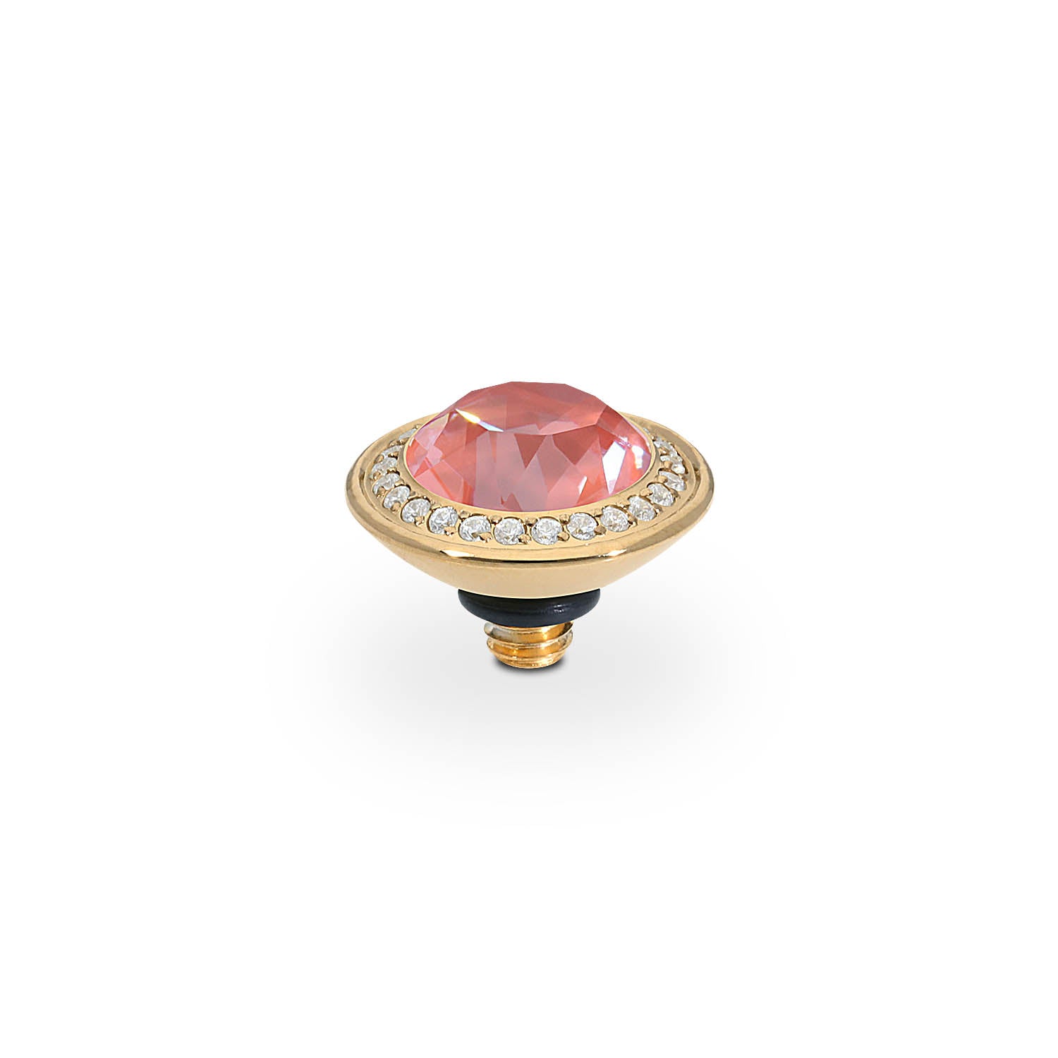 Tondo Deluxe Top 0.35" - Gold crystal maroon ignite