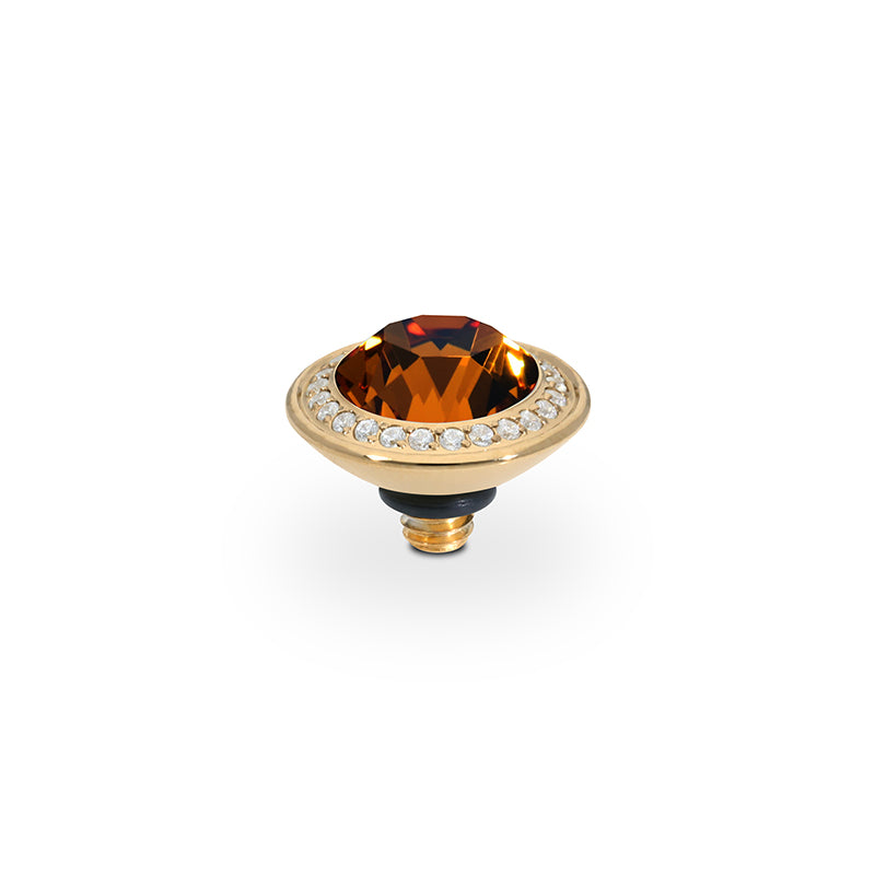 Tondo Deluxe Top 0.35" - Gold Smoked Topaz