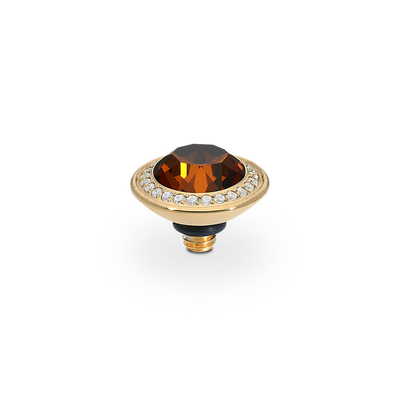 Tondo Deluxe Top 0.35" - Gold smoked amber