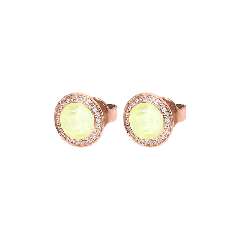 Tondo Deluxe Stud Earring 9mm - Rose Gold