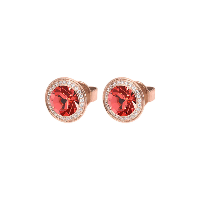 Tondo Deluxe Stud Earring 9mm - Rose Gold